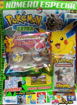Revista Pokémon Extra número 7 - Pokeballs de color aleatorio