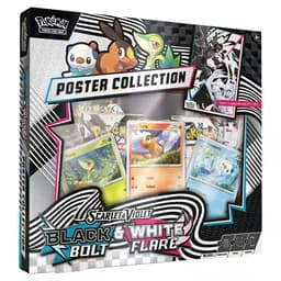 Caja de colección de pósteres de Pokémon Black Bolt y White Flare — Inglés