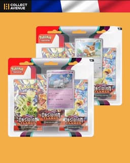 Pokémon - Tripack EV03 Flammes Obsidiennes - Version Française - Illustration Aléatoire