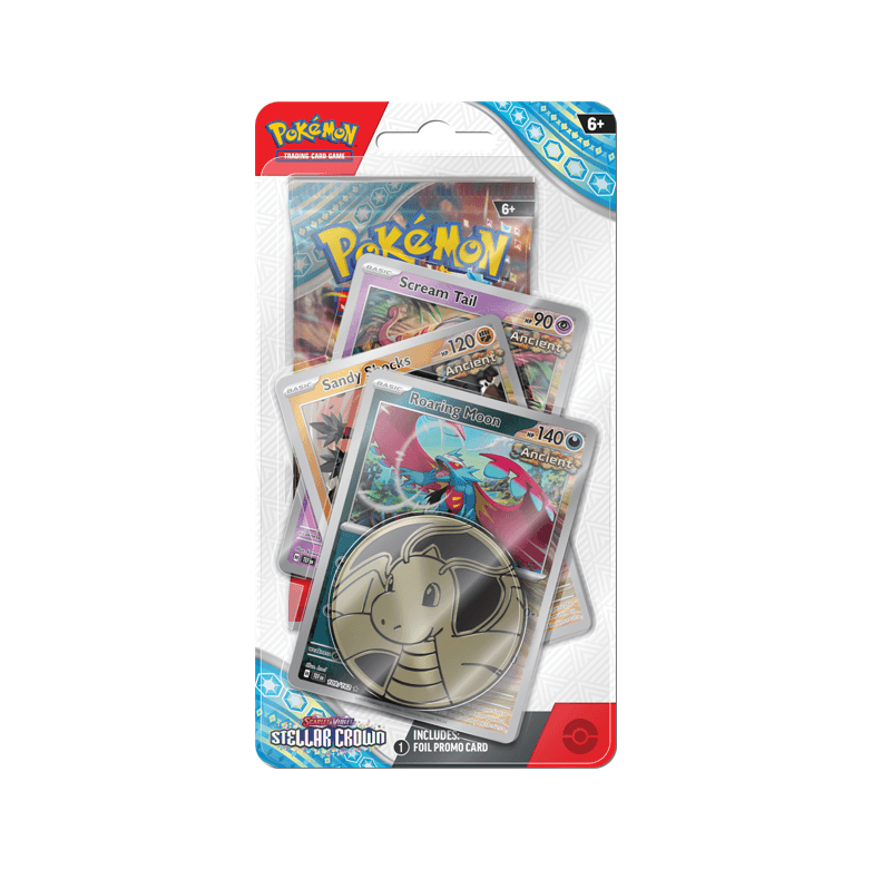 Pokemon Stellar Crown - Premium Checklane - Roaring Moon — Inglés