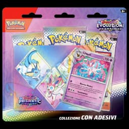 Evoluzioni Prismatiche - Blister 3 Bustine Con Adesivi Sylveon (ITA)