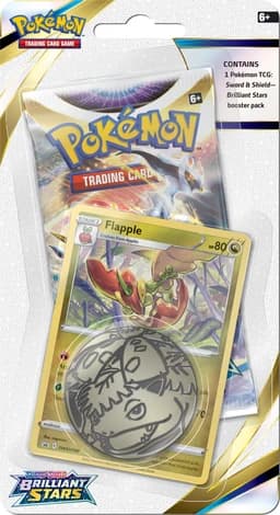 Pokemon TCG Brilliant Stars Checklane Blister — Flapple — Inglés