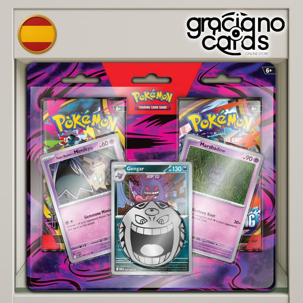 Blister 2 sobres Moneda Gengar | Cartas Pokémon | 2026