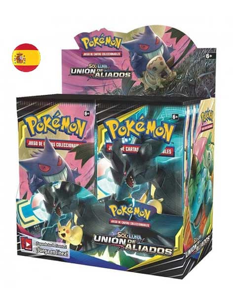 CAJA DE SOBRES - UNIÓN DE ALIADOS - POKEMON TCG - SOL Y LUNA 9
