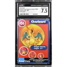Charizard Burger King Pokémon Card 1999 — CGC 10