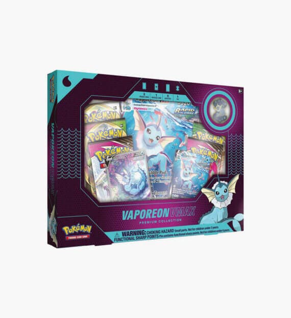 Pokemon Vaporeon VMAX Premium Collection Box — Inglés