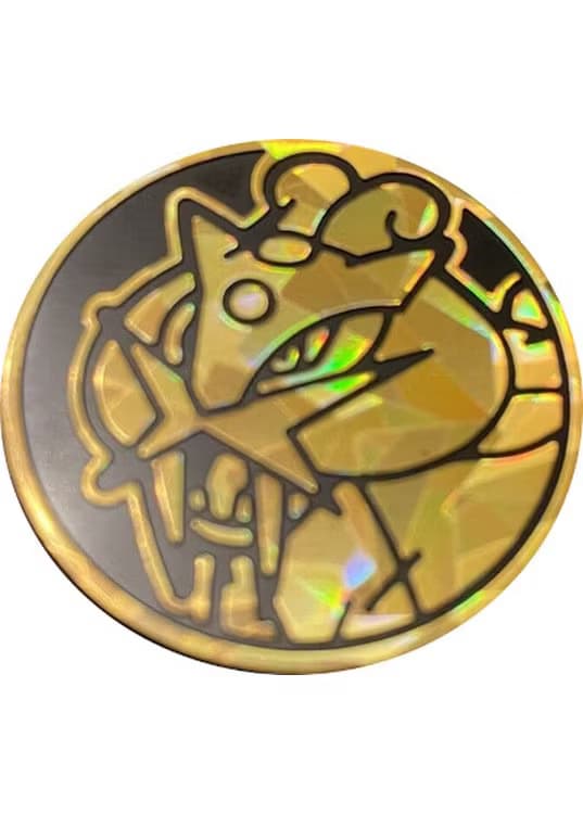 Raikou Pokemon mønt (Guld - Cracked Ice Holo) - Almindelig