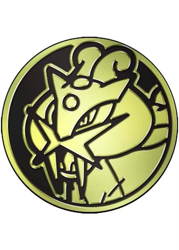 Raikou Pokemon mønt (Guld - Mirror Holo) - Almindelig