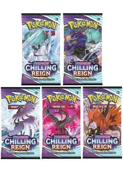 Booster Pack full artwork set (5 stk.) fra SWSH Chilling Reign — Inglés