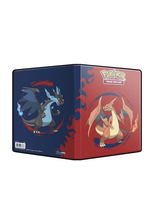 Lille mappe med pokemonmotiv (Mega Charizard Y) (4 kort pr. side)