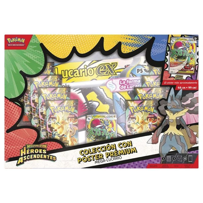 Blister cartas Premium Poster Collection Heroes Ascendentes Pokemon surtido español