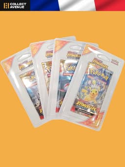 Pokémon - Artset 4 Boosters Blisters Étincelles Déferlantes EV08 - Version Française
