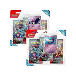 Pokémon TCG: Stellar Crown – 3-Booster Blister – Pack de 2 – Inglés