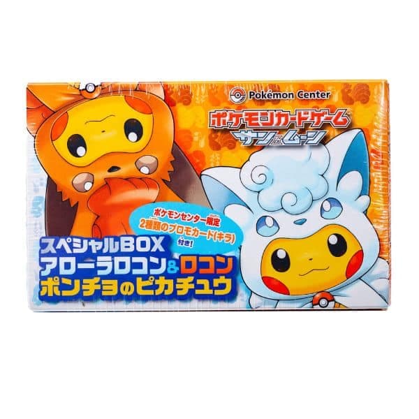Pokemon Poncho Alolan Vulpix Box — Japonés