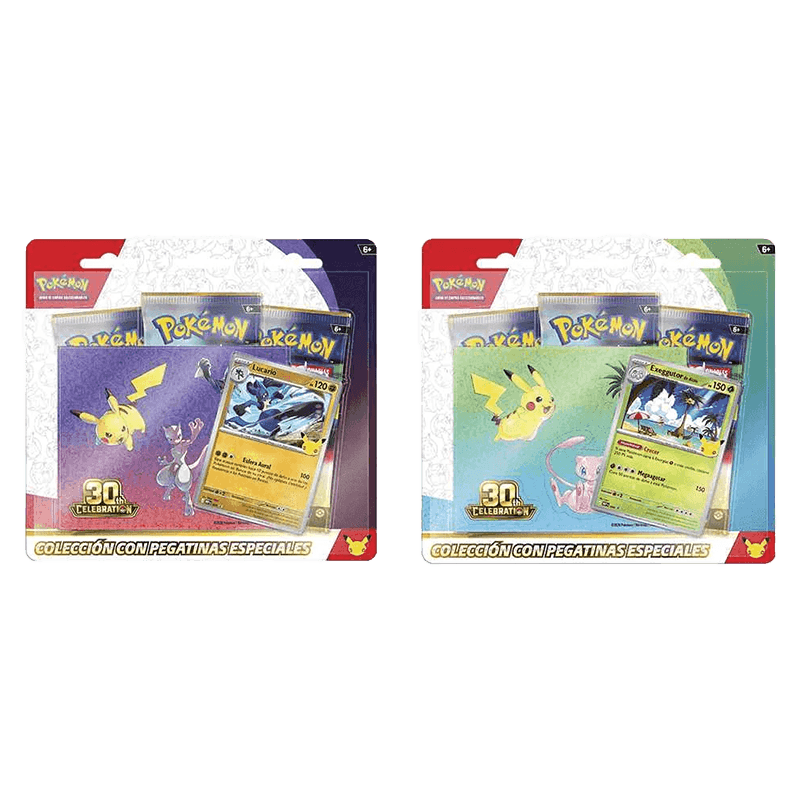 Caja de colección con pegatinas Pokemon 30 Aniversario (Castellano)