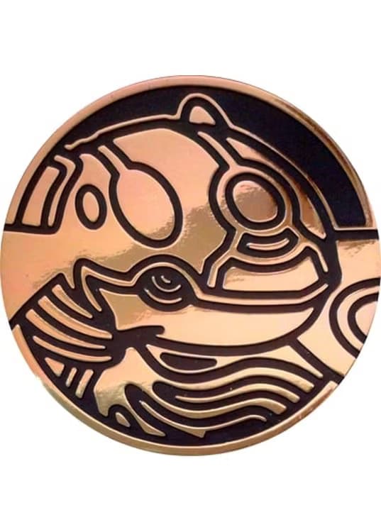 Primal Kyogre Pokemon mønt (Guld - Mirror Holo) - Almindelig