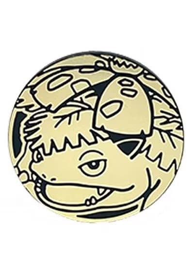 Venusaur Pokemon mønt (Guld - Mirror Holo) - Stor