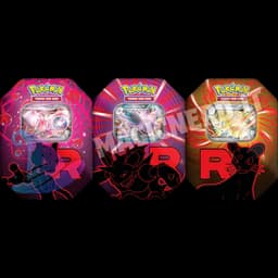 Tin da Collezione Team Rocket Bundle 3 Tin: Nidoking ex, Persian ex e Mewtwo ex (ITA)