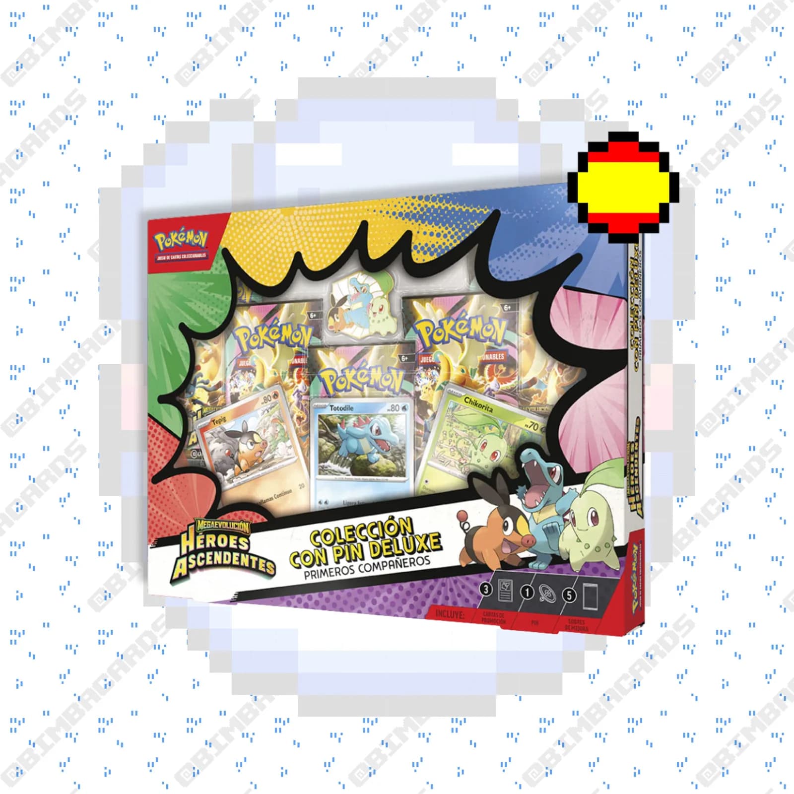 Caja con Pin Deluxe Héroes Ascendentes — Español