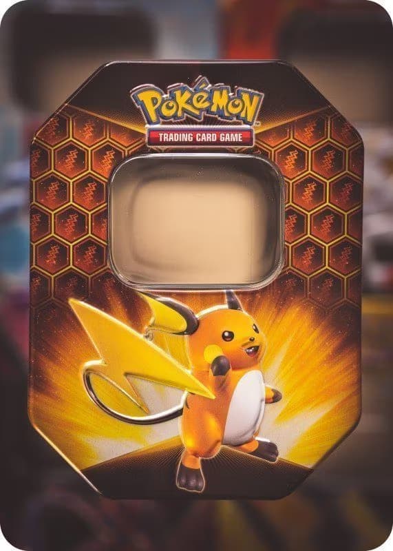 Pokémon tinbox med vilkårligt Pokémonmotiv (tom)
