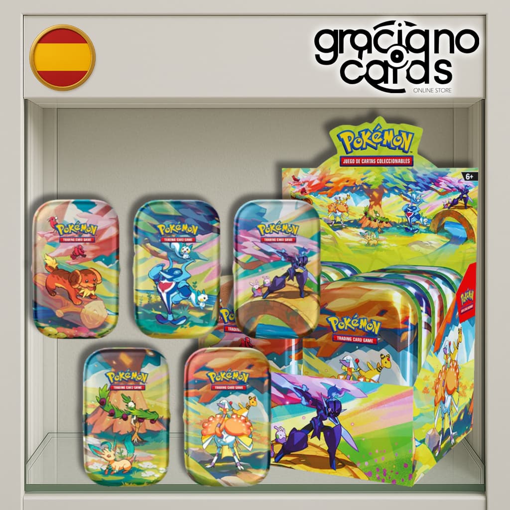 Mini Lata Esplendor de Paldea | Cartas Pokémon | 2024 — Español / display-10-ud-sellado
