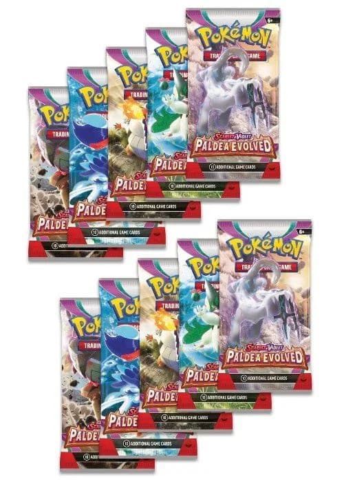 10 Booster Pakker fra SV2 Paldea Evolved — Inglés