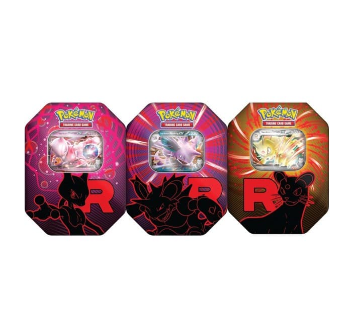 Pokemon Team Rocket Tin - Artset [3PC] — Inglés