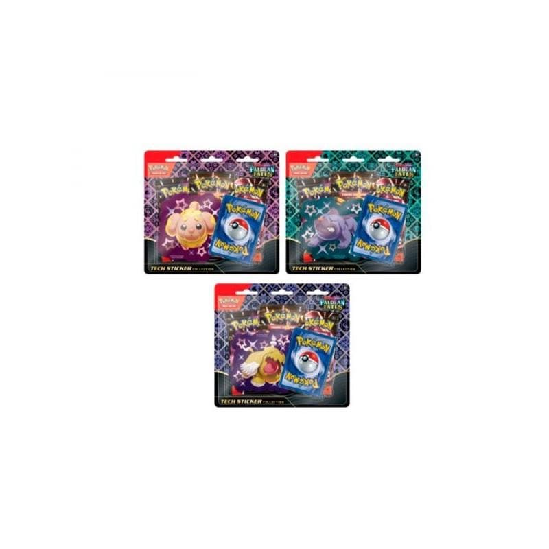 Blíster de Cartas Colección Tech Sticker Destinos de Paldea 4.5 Pokémon Escalarta/Púrpura Inglés