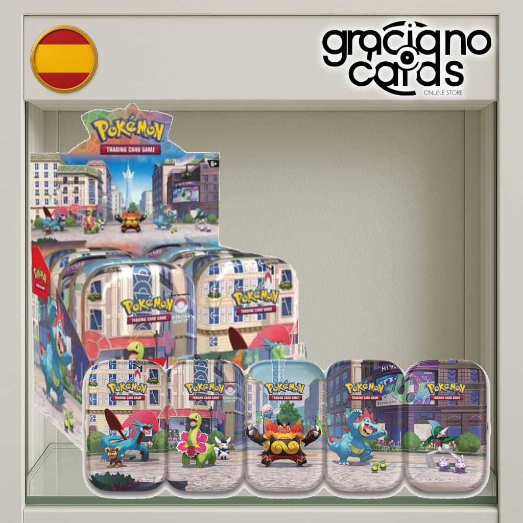 Mini Latas Ciudad Luminalia | Cartas Pokémon | 2026 — Español / unidad-aleatoria