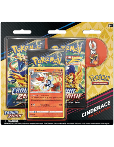 POKEMON CROWN ZENITH PIN COLLECTION CINDERACE - ENG