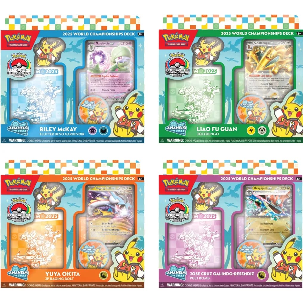 World Champions Deck 2025 - Inglés - Cartas Pokemon Originales Tcg