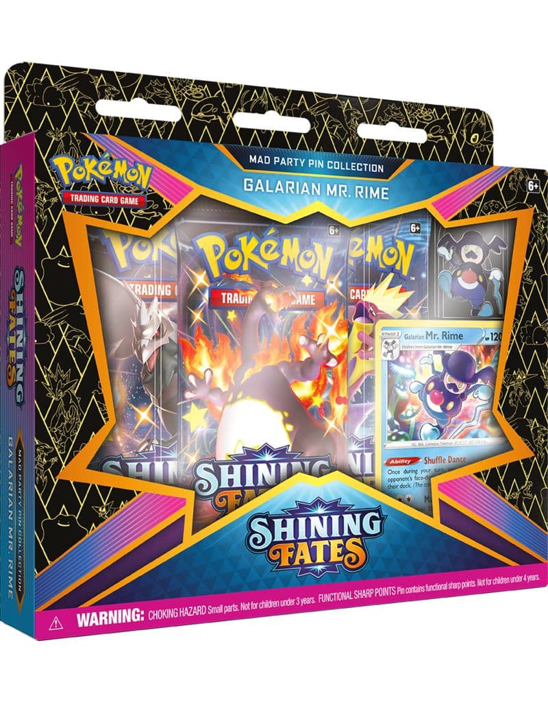 Pokémon Shining Fates - Galarian Mr. Rime Pin Box — Inglés