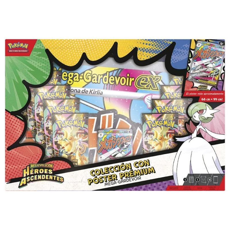 Blister cartas Premium Poster Collection Heroes Ascendentes Pokemon surtido español