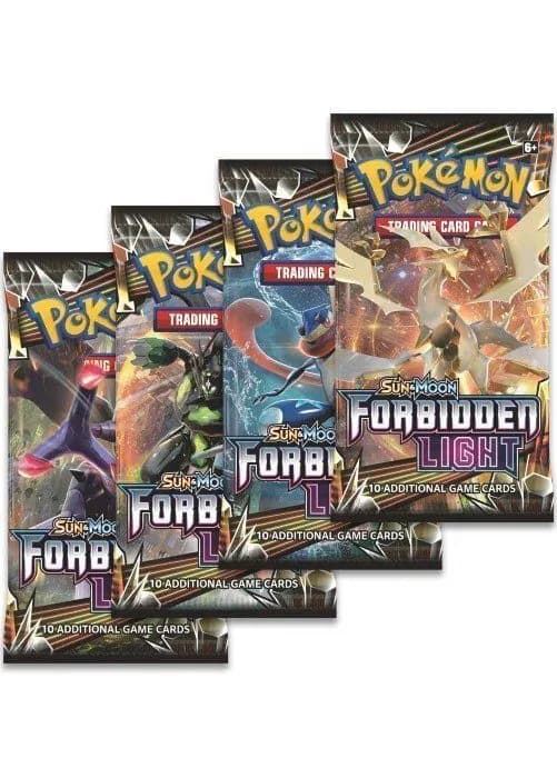 Booster Pack full artwork set (4 stk.) fra S&M Forbidden Light. — Inglés