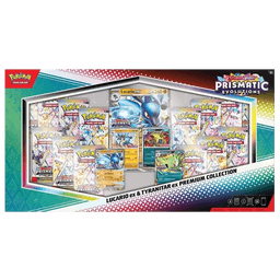 Lucario ex & Tyranitar ex Premium Collection · Evoluciones Prismáticas