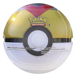 Pokemon Pokeball Tin Sommer 2021 (DE) Levelball (schwarz/gold/rotes V)