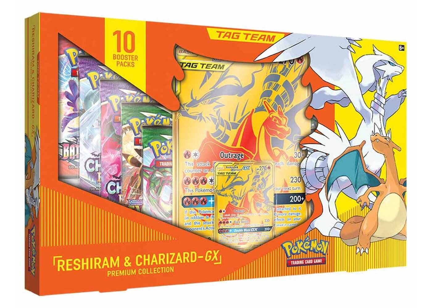 Pokemon Charizard & Reshiram Tag Team Premium Collection — Inglés