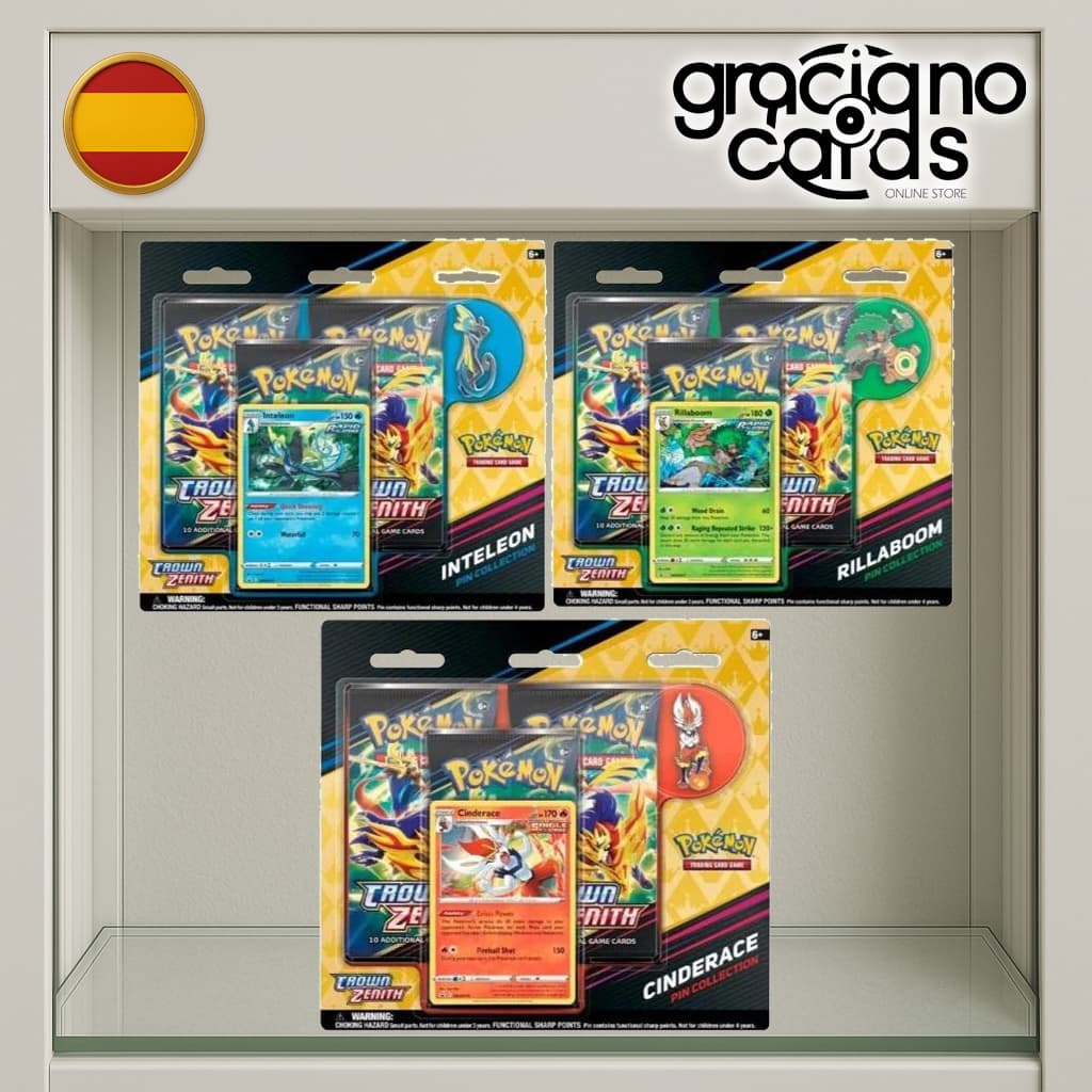 Cénit Supremo Blister Pin | Cartas Pokémon | 2022 — 3-disenos
