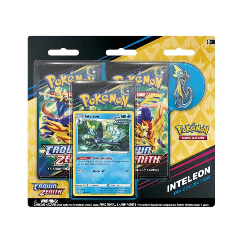 Pokemon Crown Zenith Pin Collection - Inteleon — Inglés