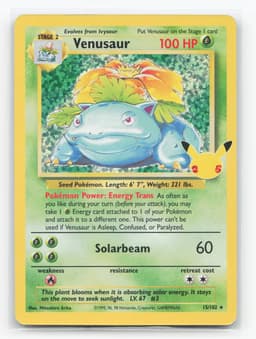 Venusaur 15 - Celebrations: Classic Collection — Inglés