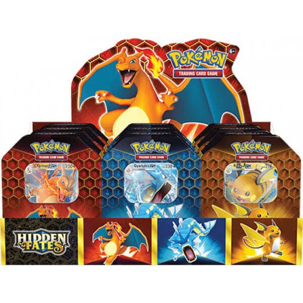 Pokemon Hidden Fates Tin - Sealed Case — Inglés