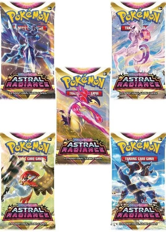 Booster Pack full artwork set (5 stk.) fra SWSH Astral Radiance — Inglés