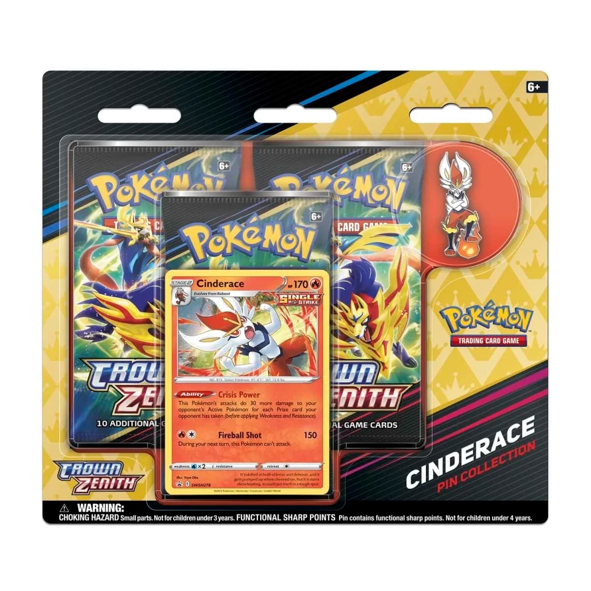 Cénit Supremo Blister Pin Cinderace ESP