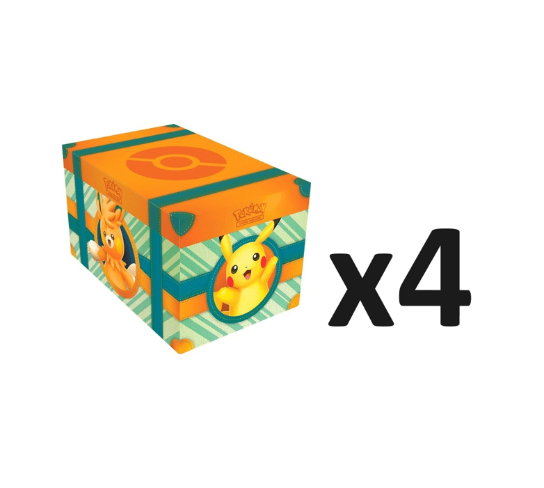 Pokemon Paldea Adventures Chest Case [4PC] — Inglés