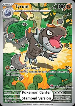 070 Tyrunt - Mega Evolution Black Star Prom Card — Pokemon Center ETB Promo