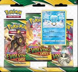 Pokemon TCG Evolving Skies 3-Pack Blister — Eiscue — Inglés