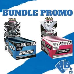 Pokemon Box Sigillato Bundle 6 Buste Luce Nera + Fuoco Bianco ITA