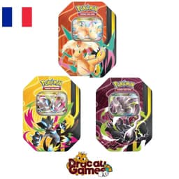 Pokémon - Lot de 3 Pokébox Méga Puissances Aout 2026 : Zeraora, Darkrai et Dracolosse — Francés