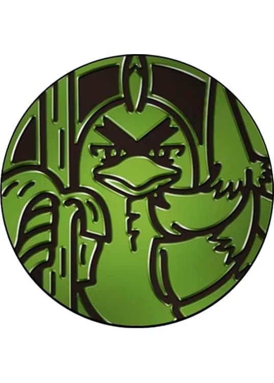 Sirfetch’d Pokemon mønt (Grøn - Mirror Holo) - Almindelig