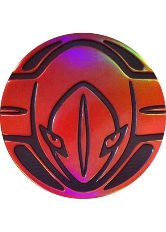 Deoxys Pokemon mønt (Rød - Rainbow Holo) - Almindelig